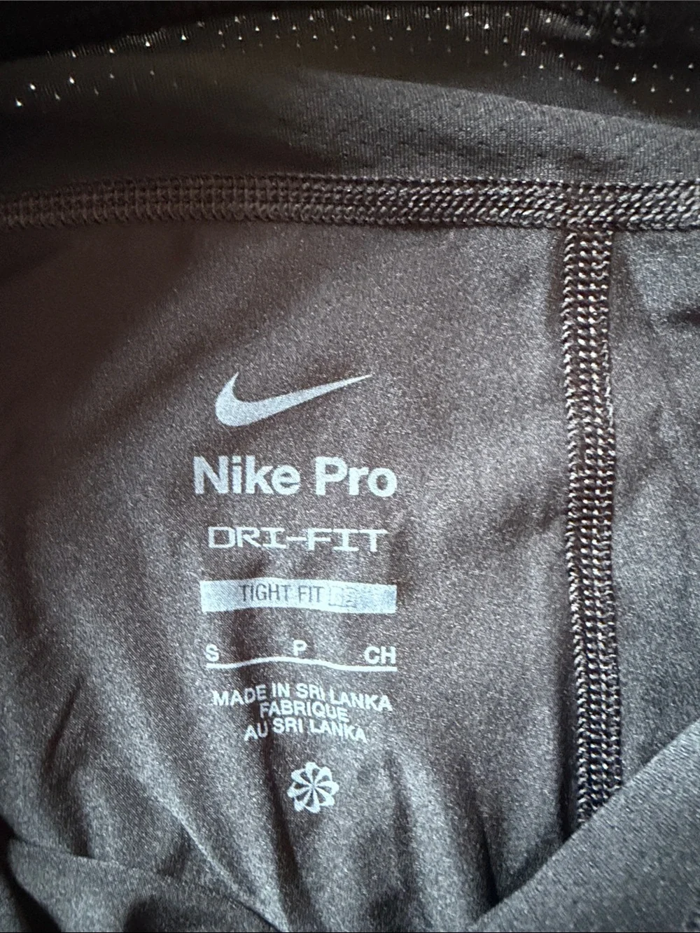 Men’s Tight-Fit Nike Black Compression Leggings with White Swoosh